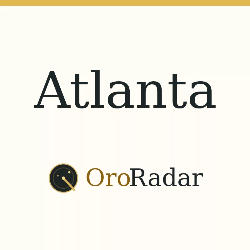 Imagen de Atlanta con la marca OroRadar