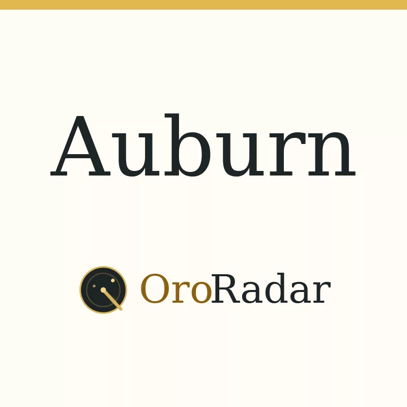 OroRadar city graphic for Auburn