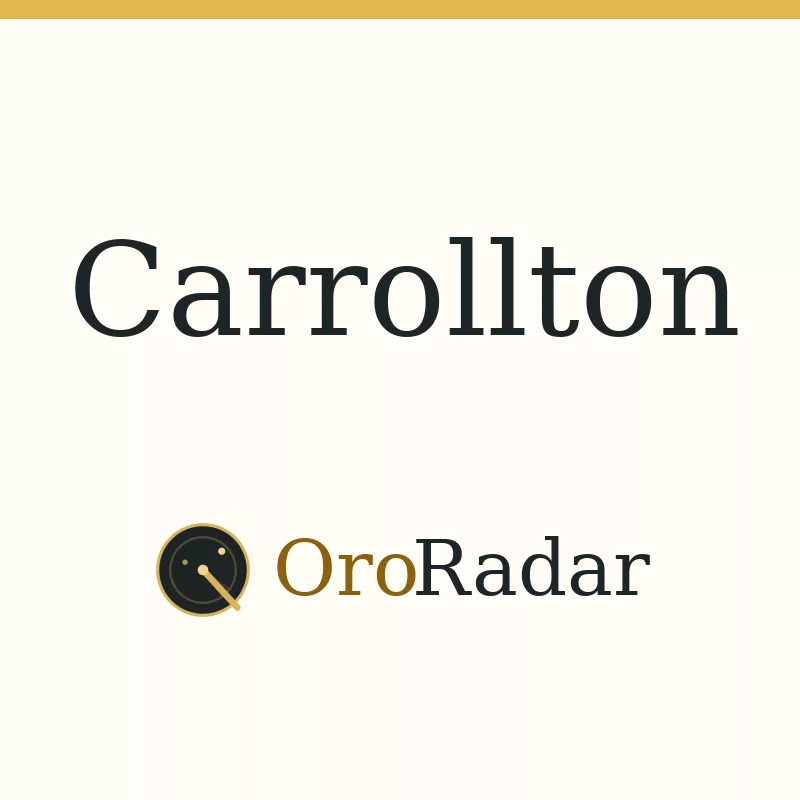 OroRadar city graphic for Carrollton