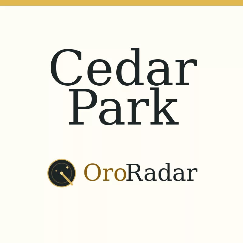 OroRadar city graphic for Cedar Park