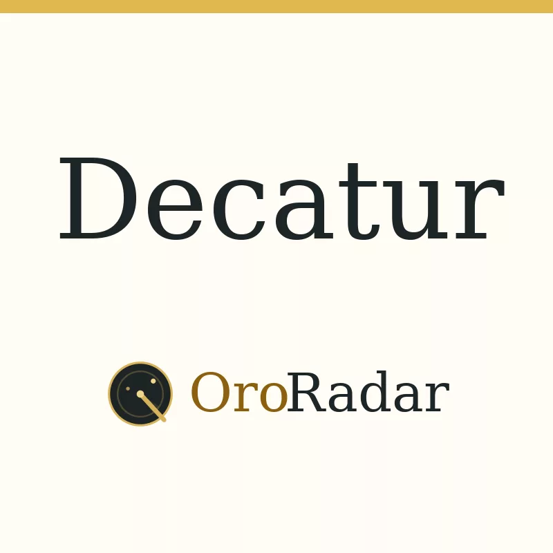 Imagen de Decatur con la marca OroRadar