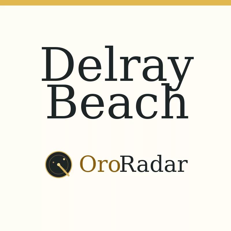 OroRadar city graphic for Delray Beach