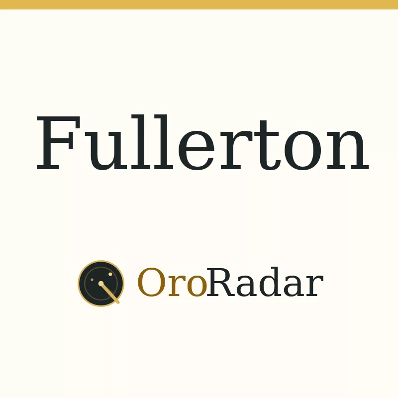 OroRadar city graphic for Fullerton