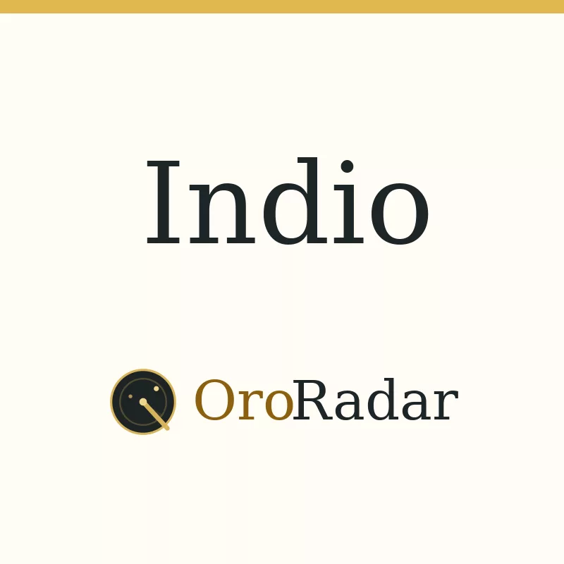 OroRadar city graphic for Indio