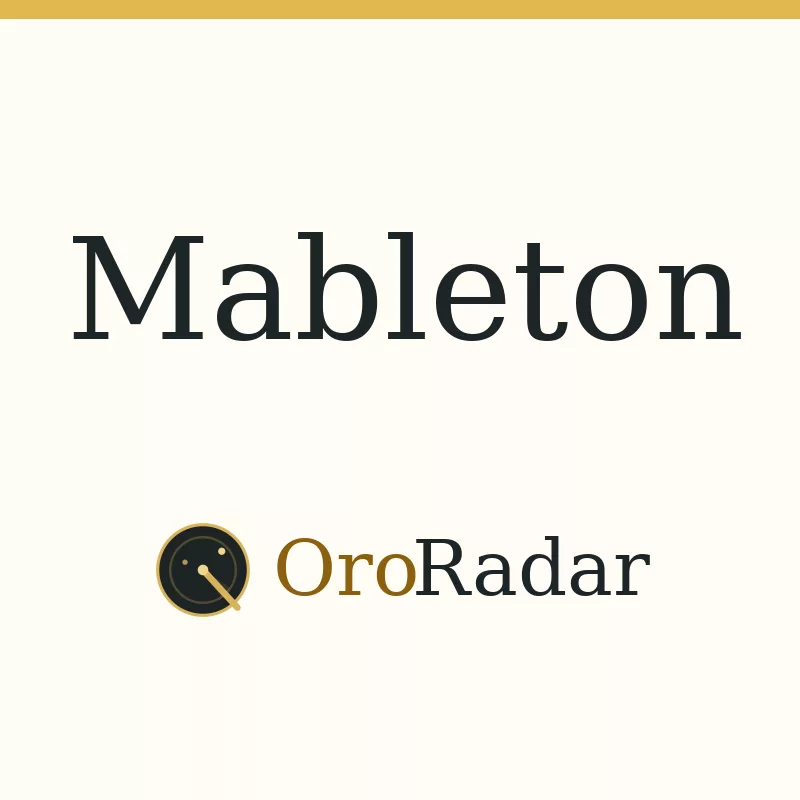 OroRadar city graphic for Mableton