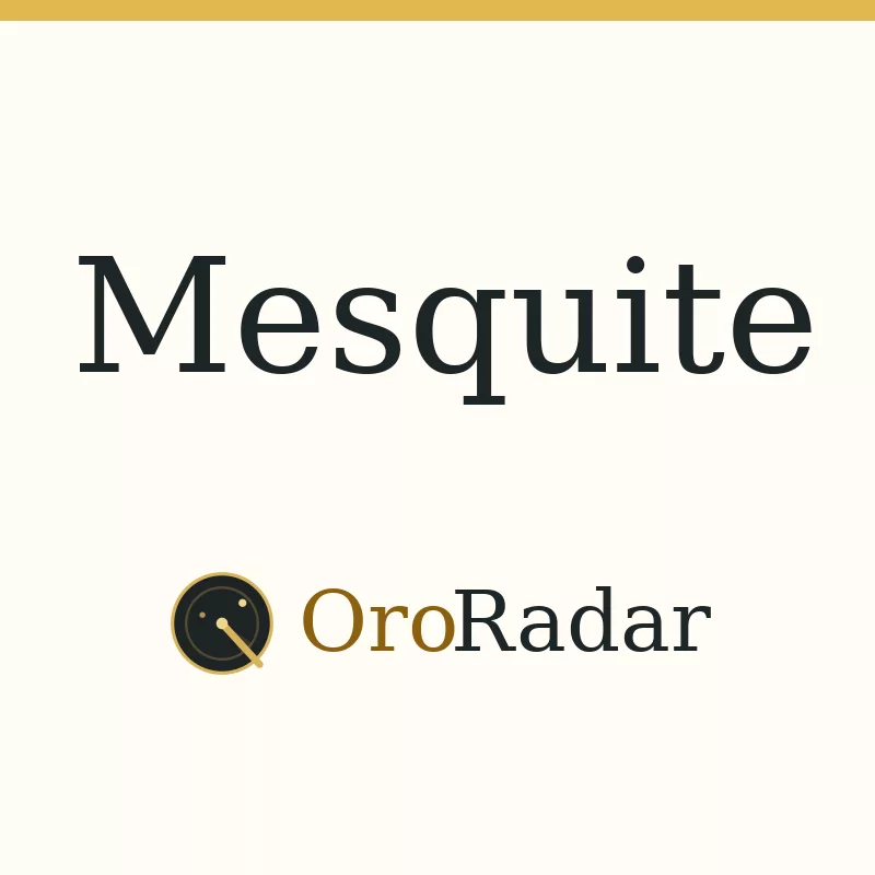 OroRadar city graphic for Mesquite