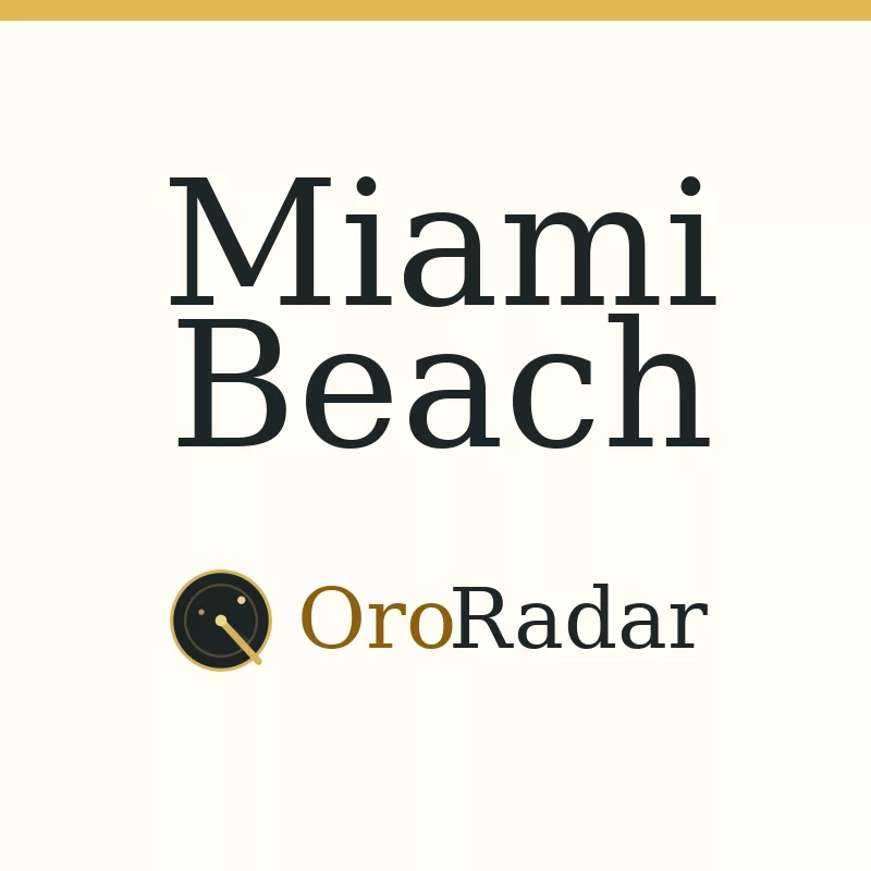 OroRadar city graphic for Miami Beach