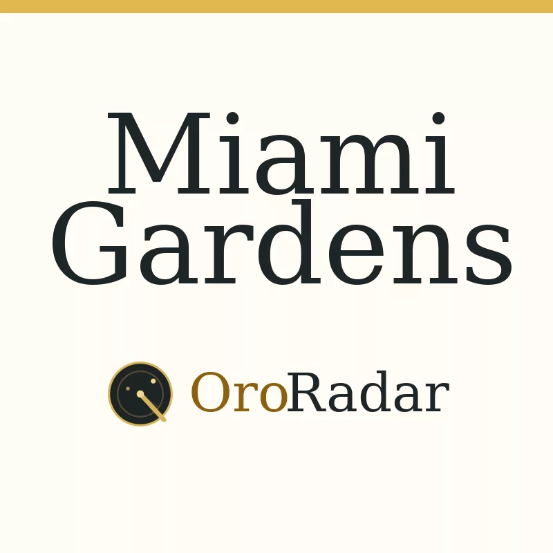 Imagen de Miami Gardens con la marca OroRadar