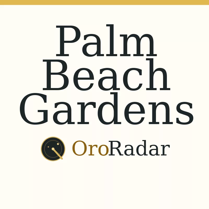 OroRadar city graphic for Palm Beach Gardens