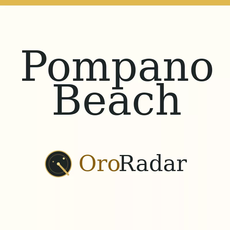 OroRadar city graphic for Pompano Beach