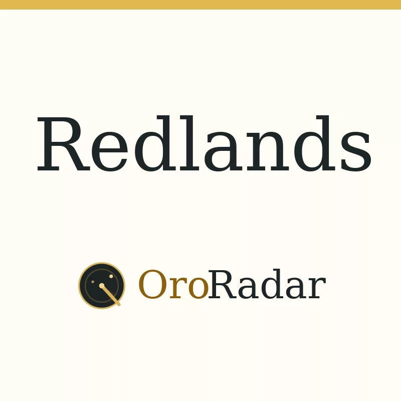 OroRadar city graphic for Redlands