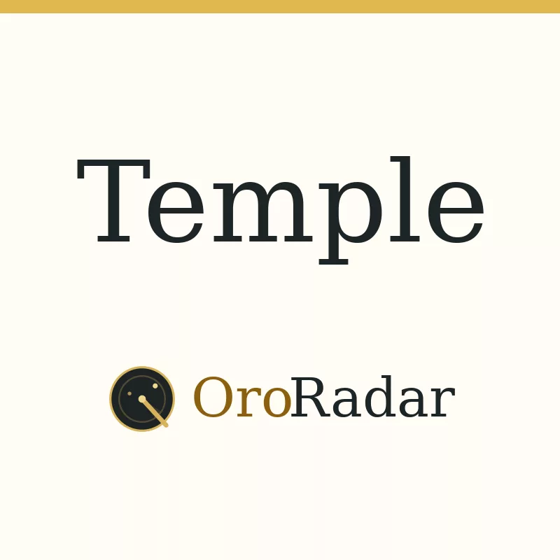 OroRadar city graphic for Temple
