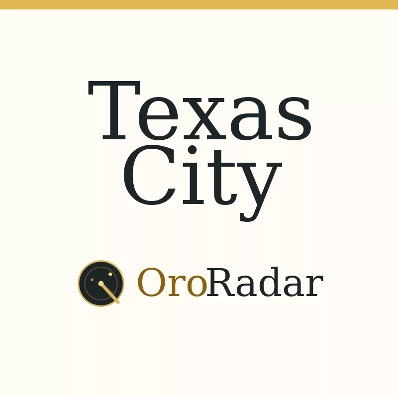 OroRadar city graphic for Texas City
