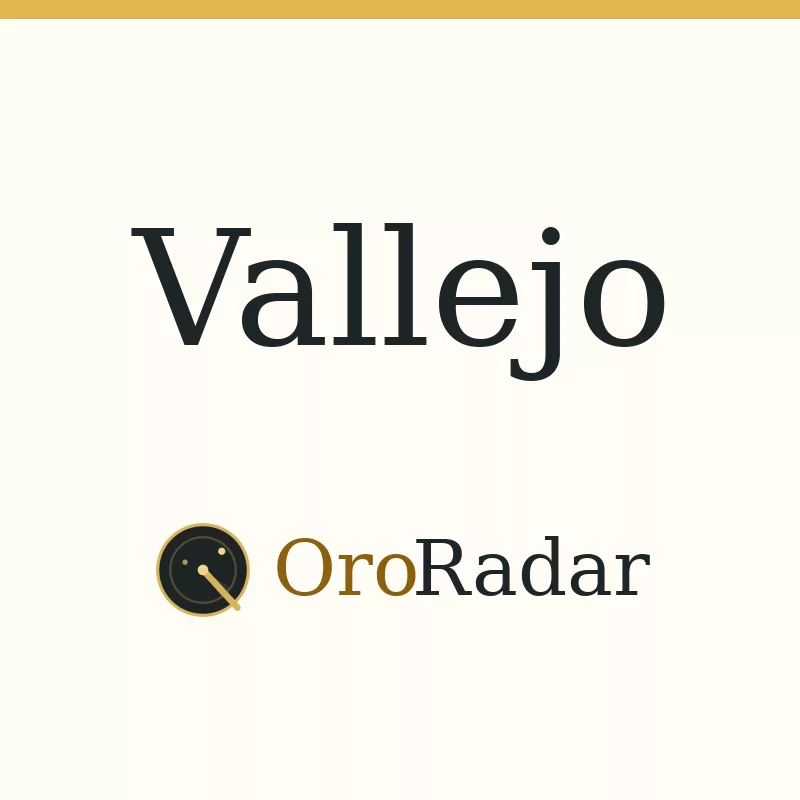 OroRadar city graphic for Vallejo