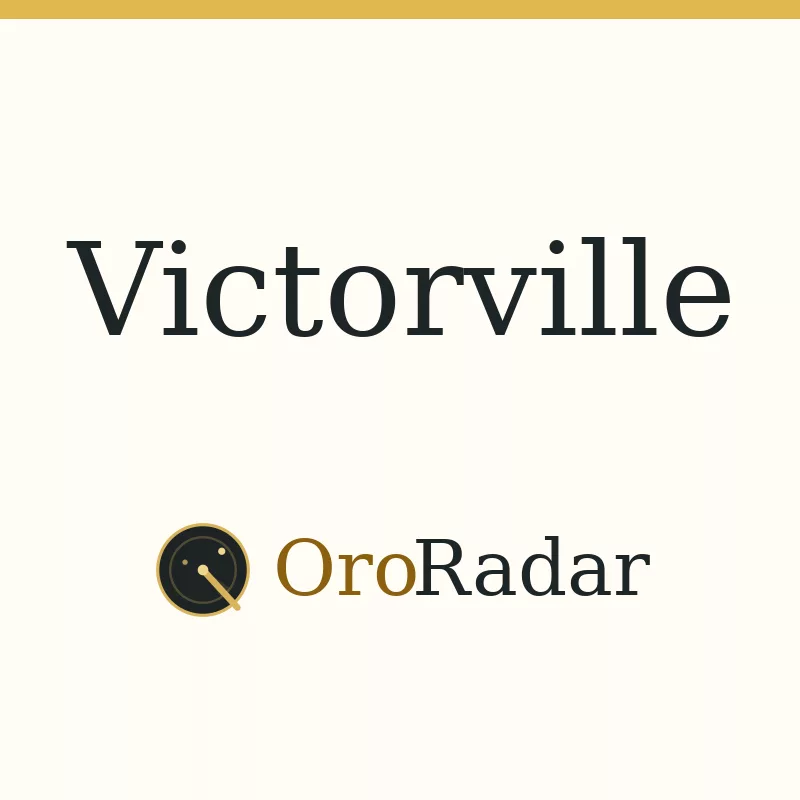 Imagen de Victorville con la marca OroRadar