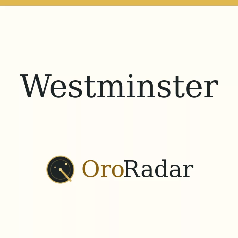 OroRadar city graphic for Westminster