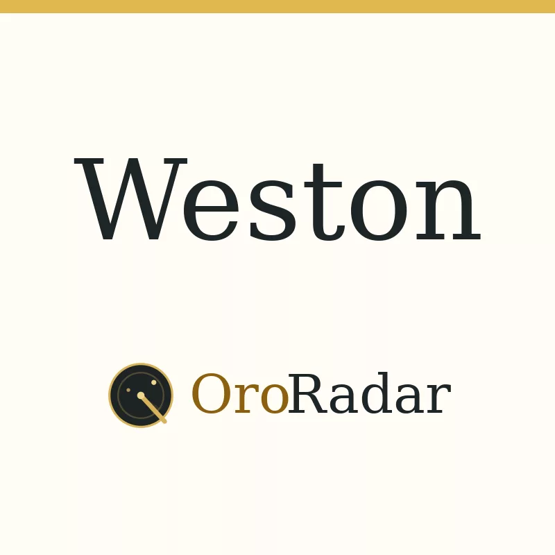 OroRadar city graphic for Weston