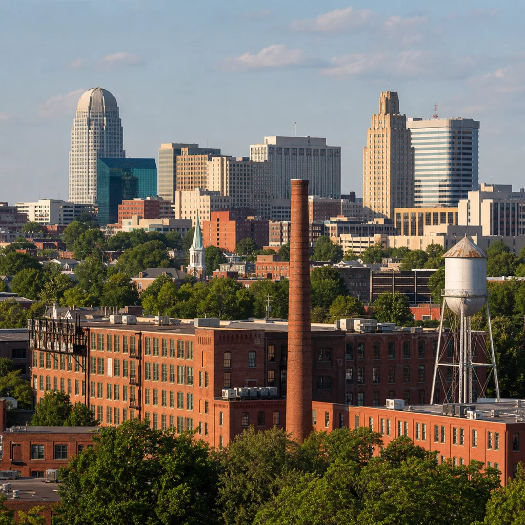 Imagen destacada de la ciudad de Winston-Salem, North Carolina